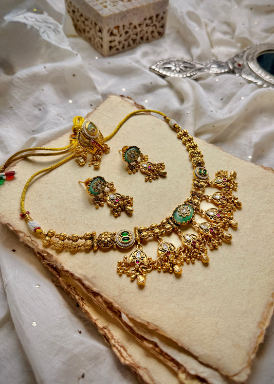 Devika Haar, Earrings and Ring Set