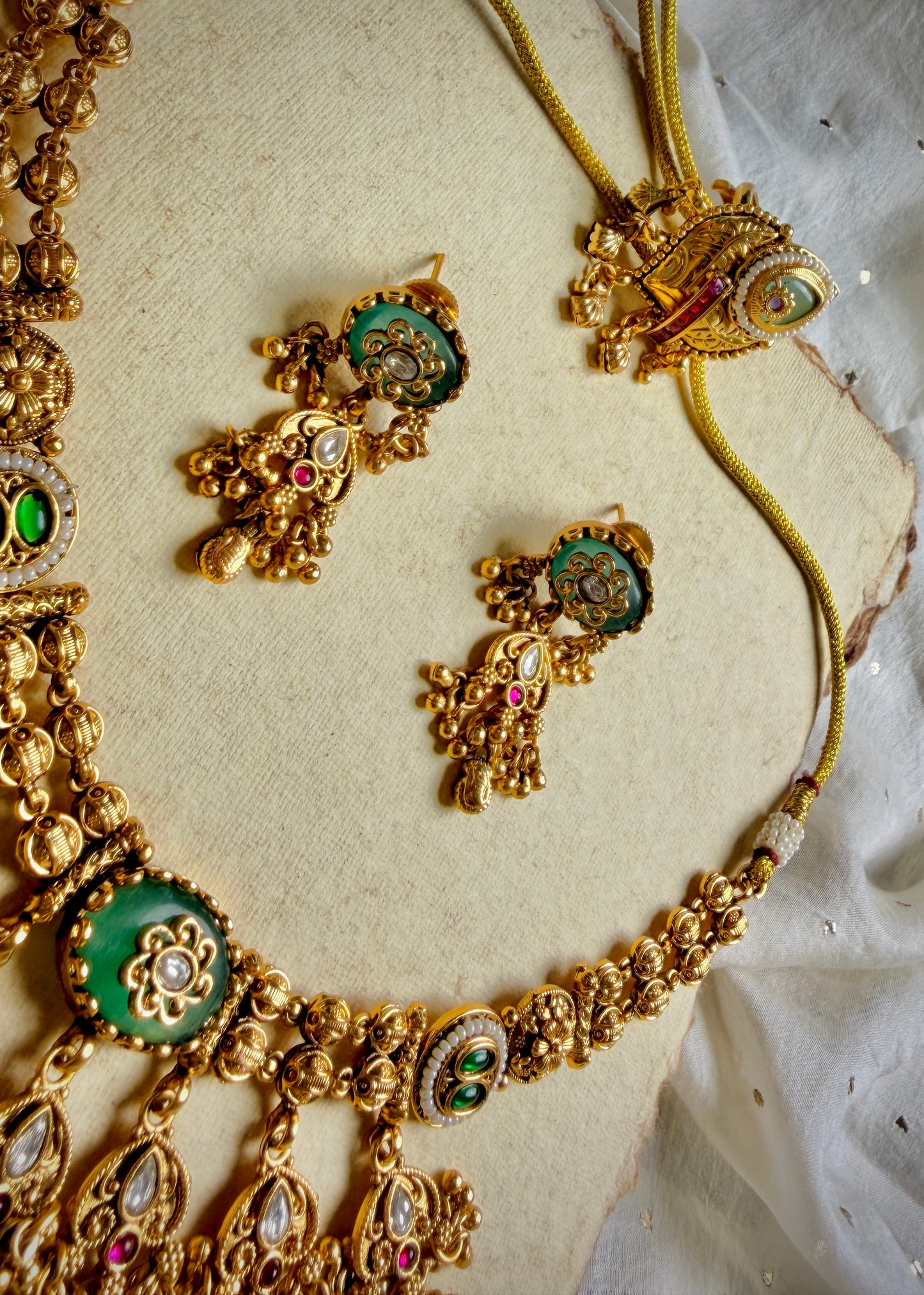 Devika Haar, Earrings and Ring Set