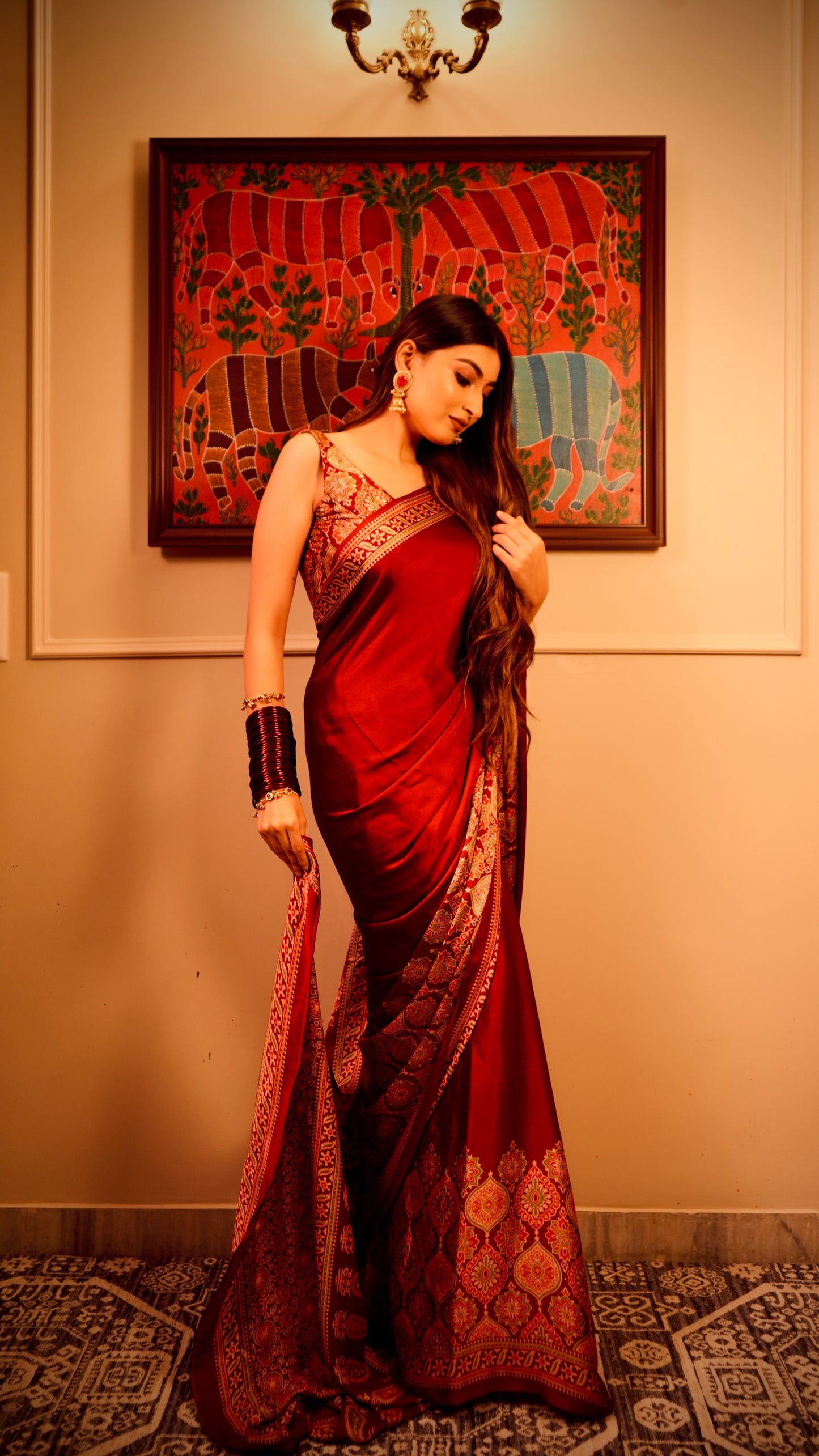 Bonita Ajrak Saree