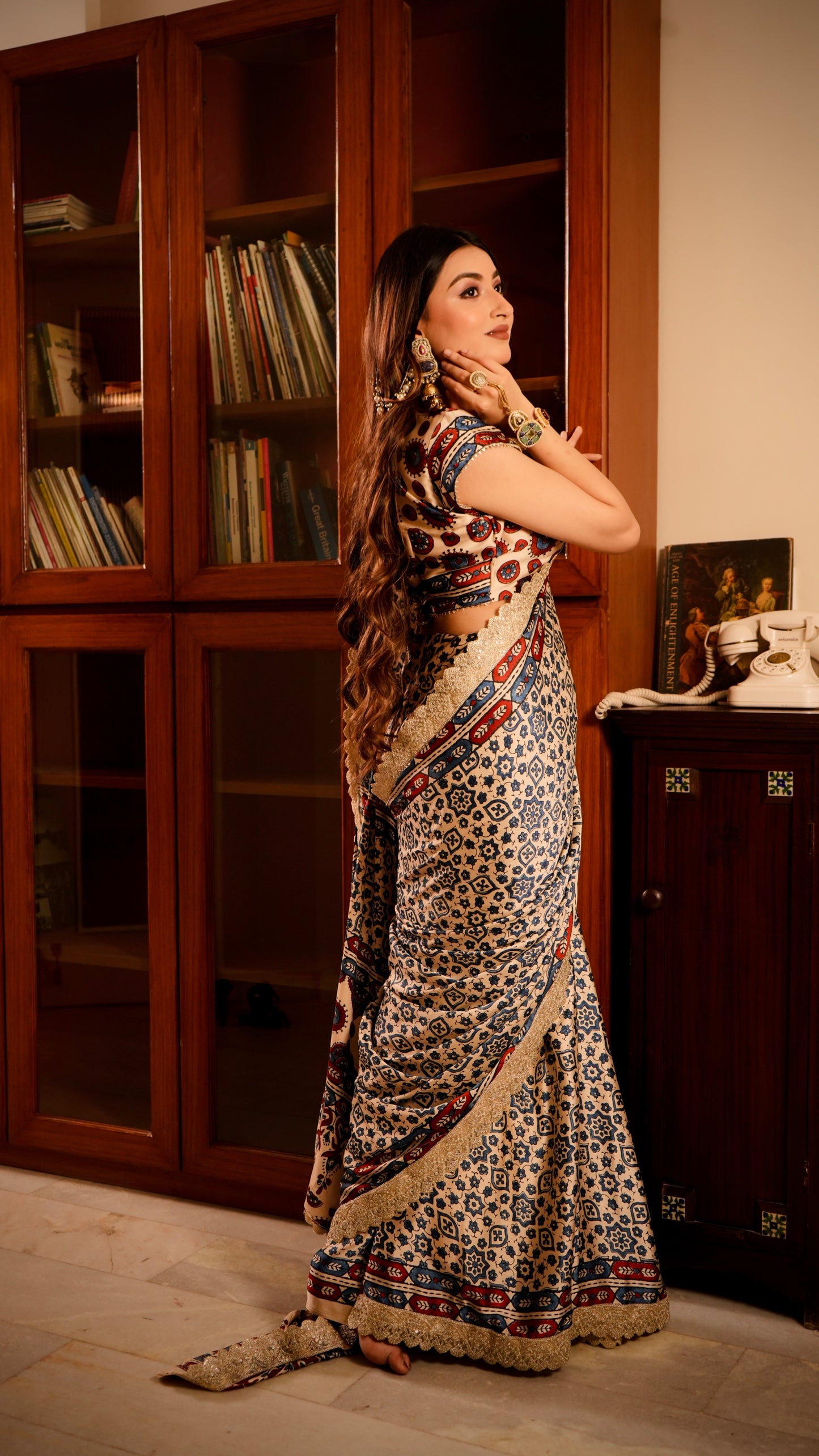 Lalita Ajrak Saree