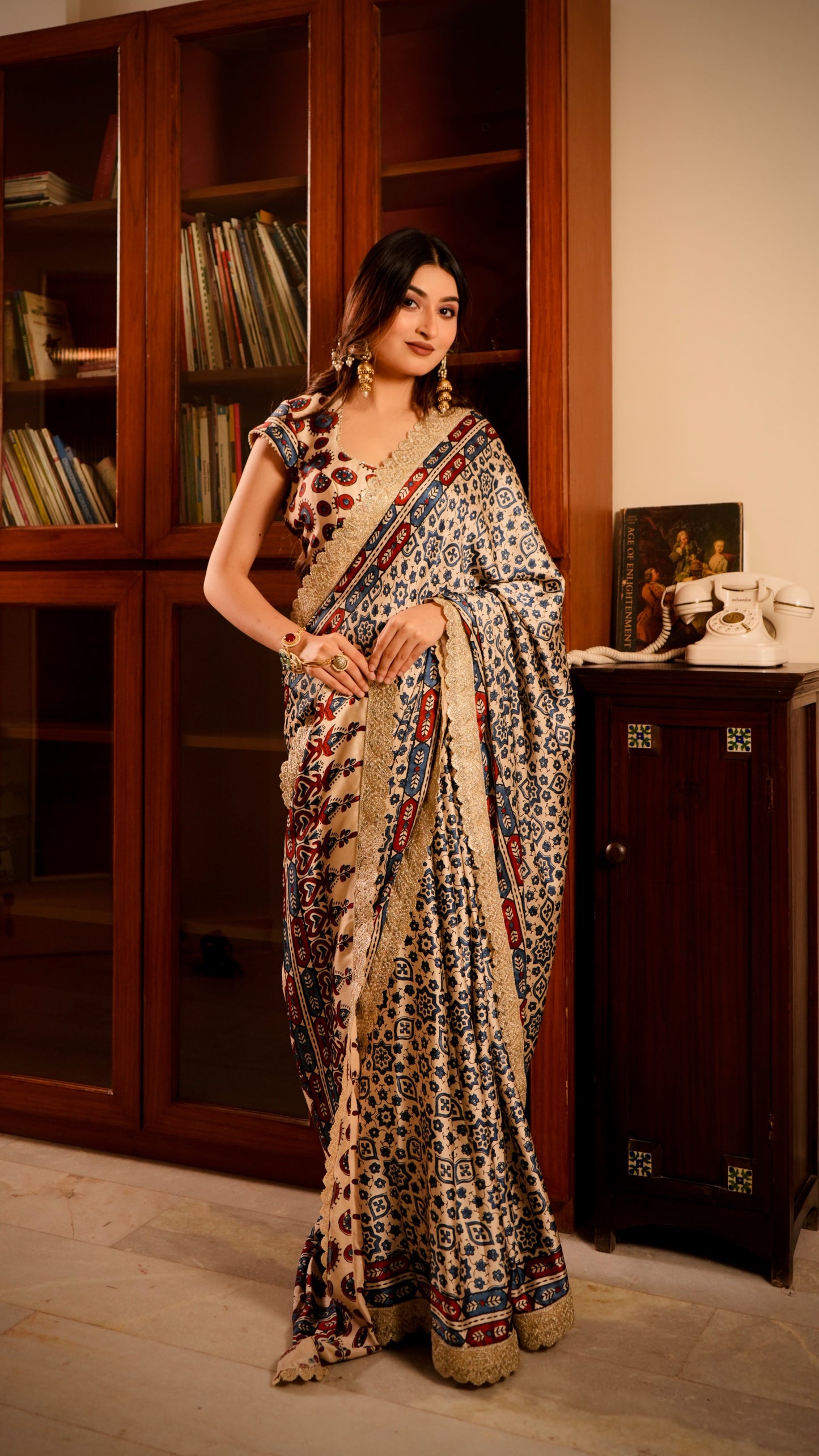 Lalita Ajrak Saree
