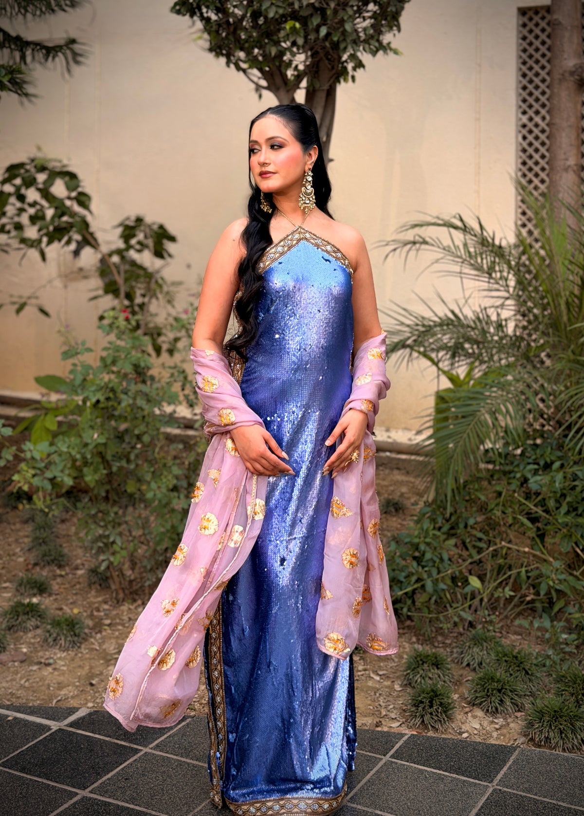 Mermaid Sequin Gown set