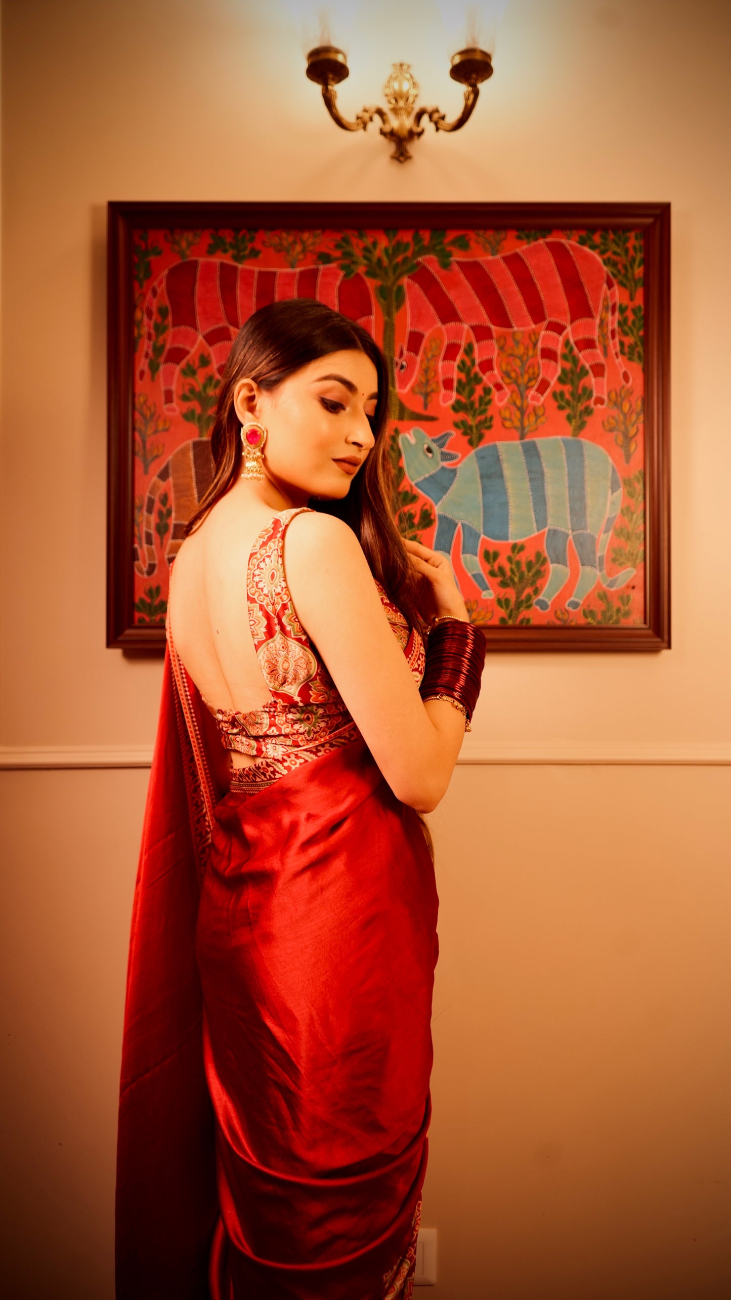 Bonita Ajrak Saree
