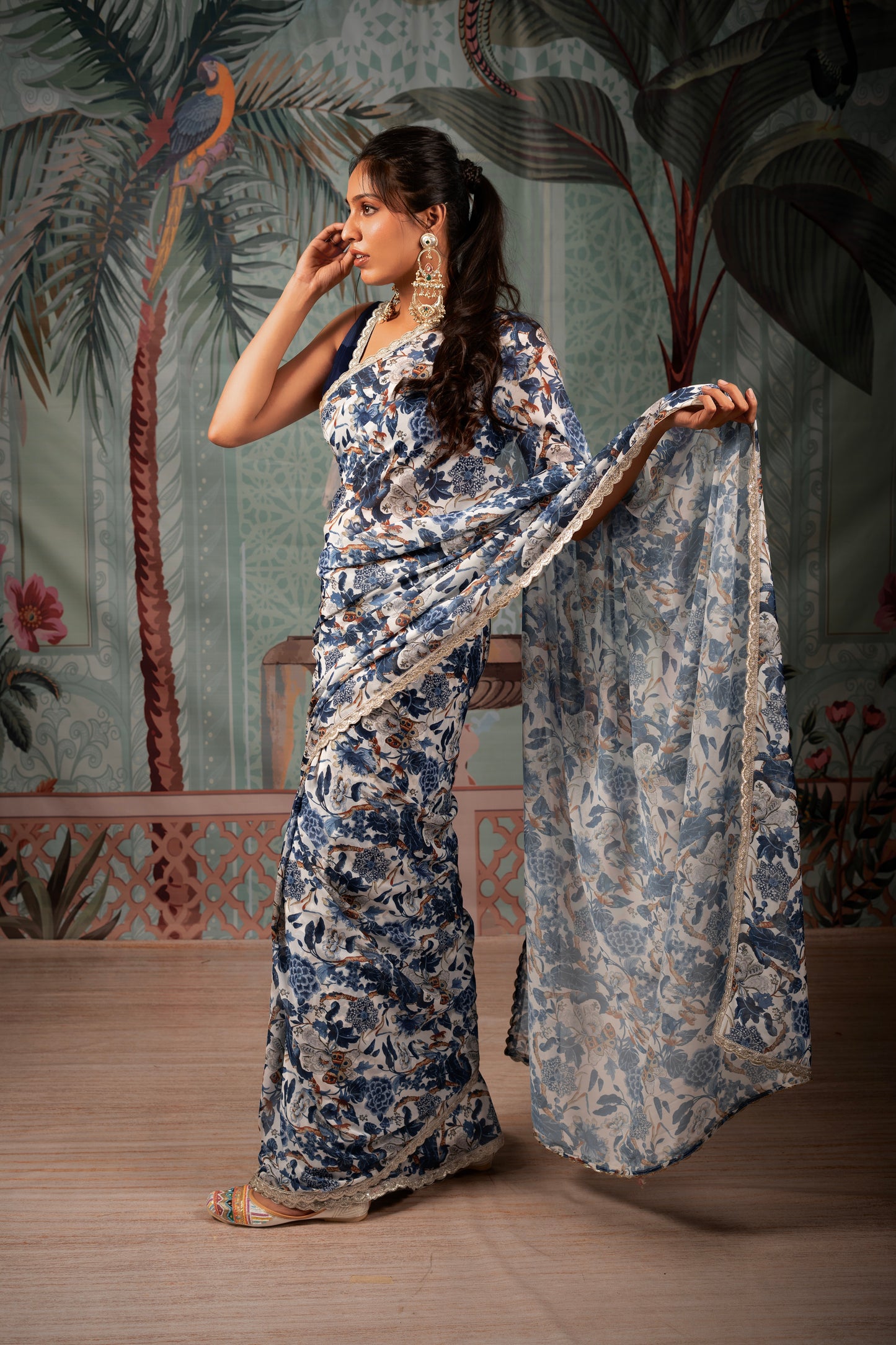 Neel Bagh Pre Draped Saree