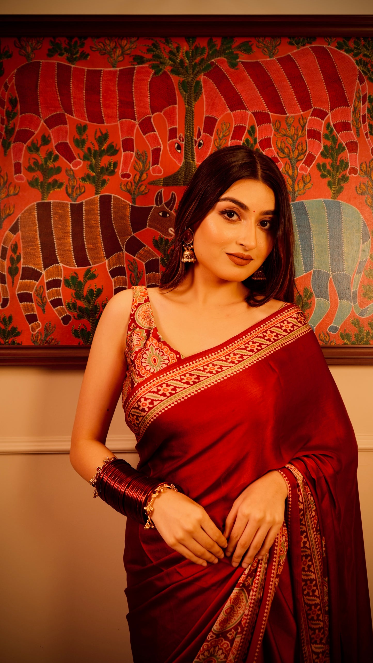 Bonita Ajrak Saree