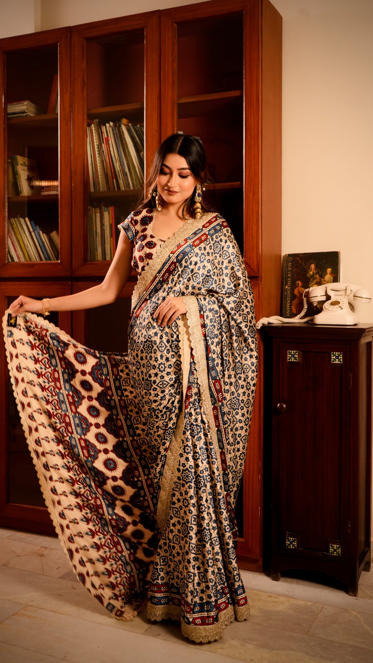 Lalita Ajrak Saree