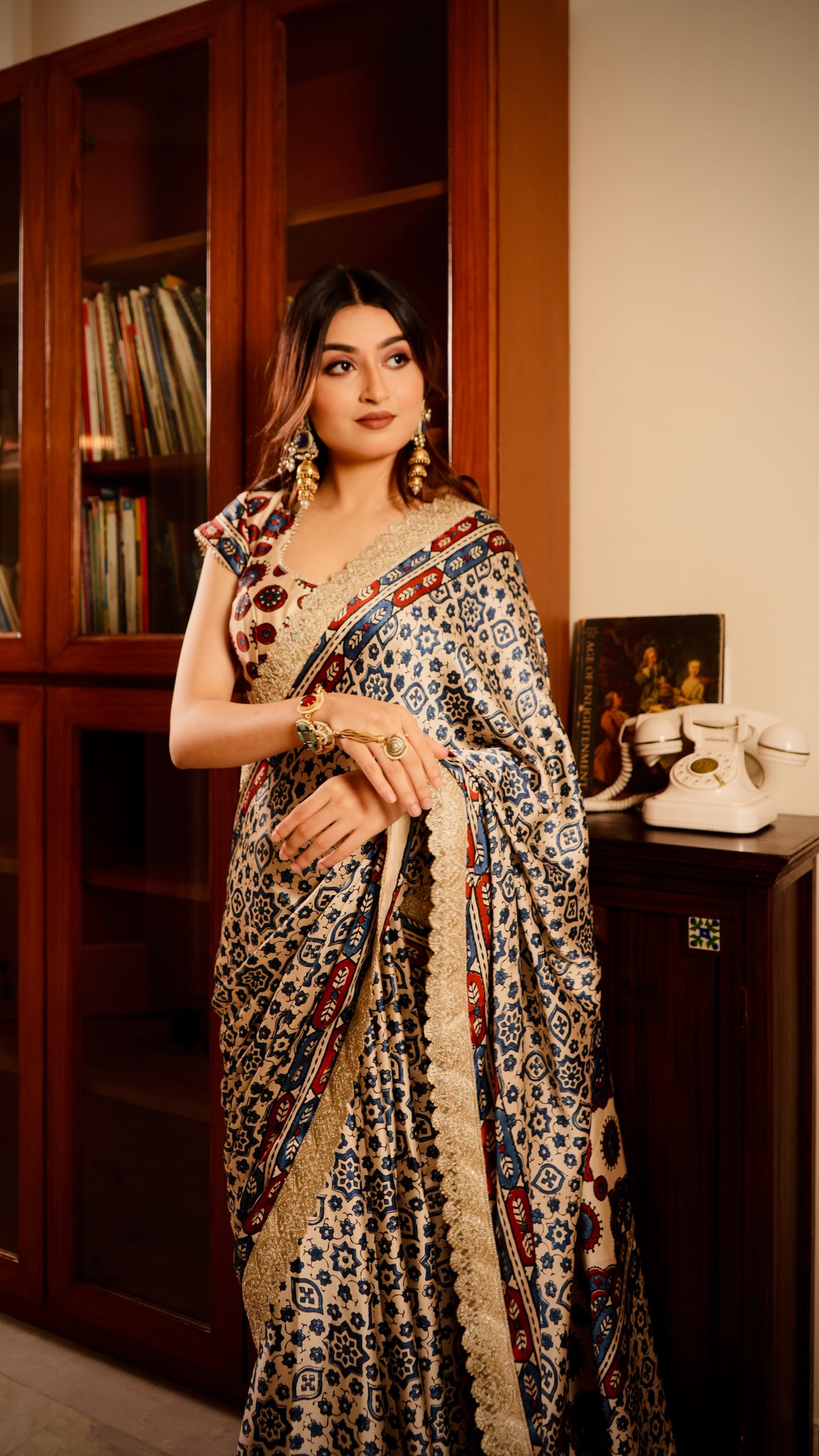 Lalita Ajrak Saree