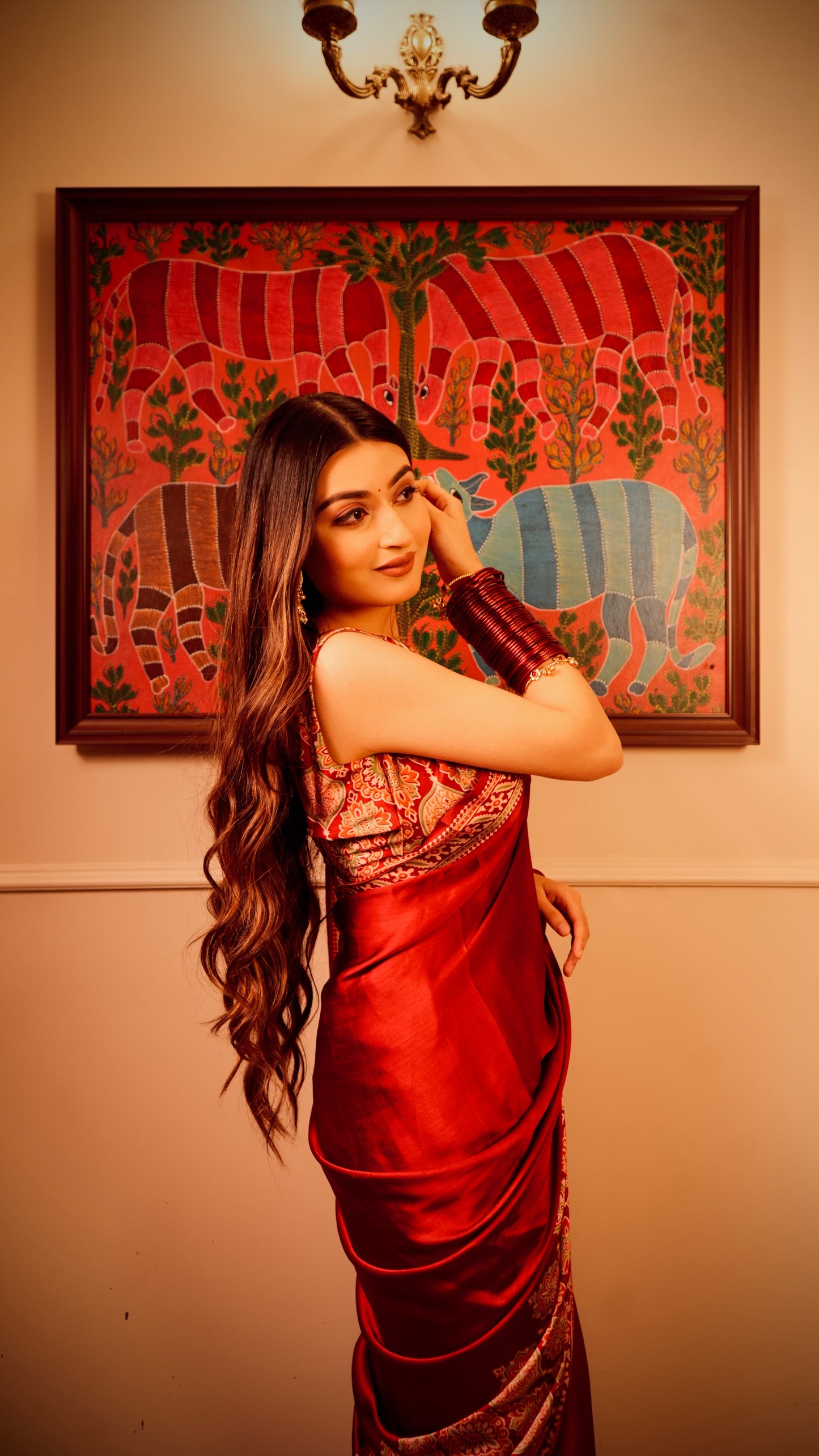 Bonita Ajrak Saree