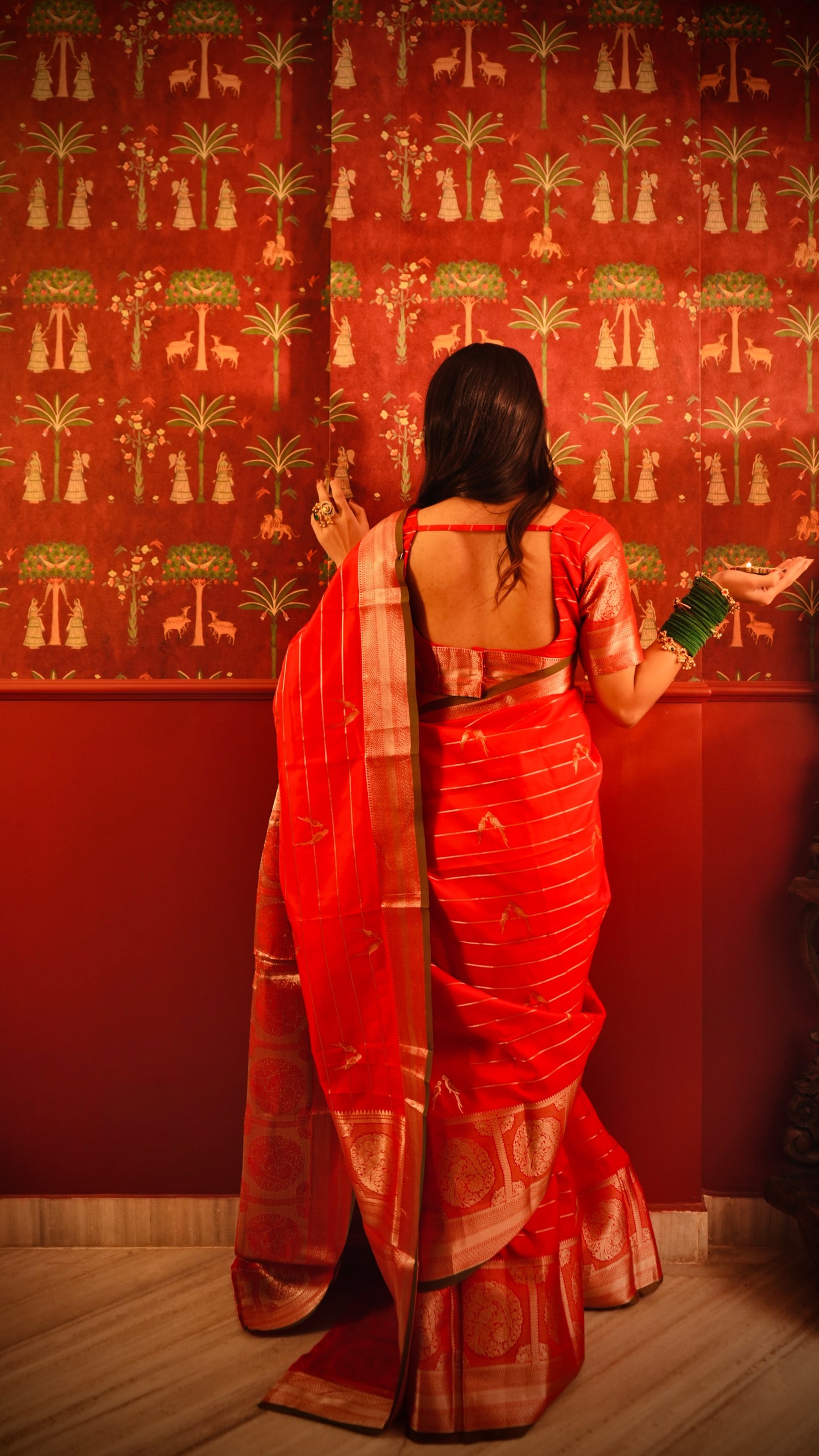 tota-Butta Banarasee Saree