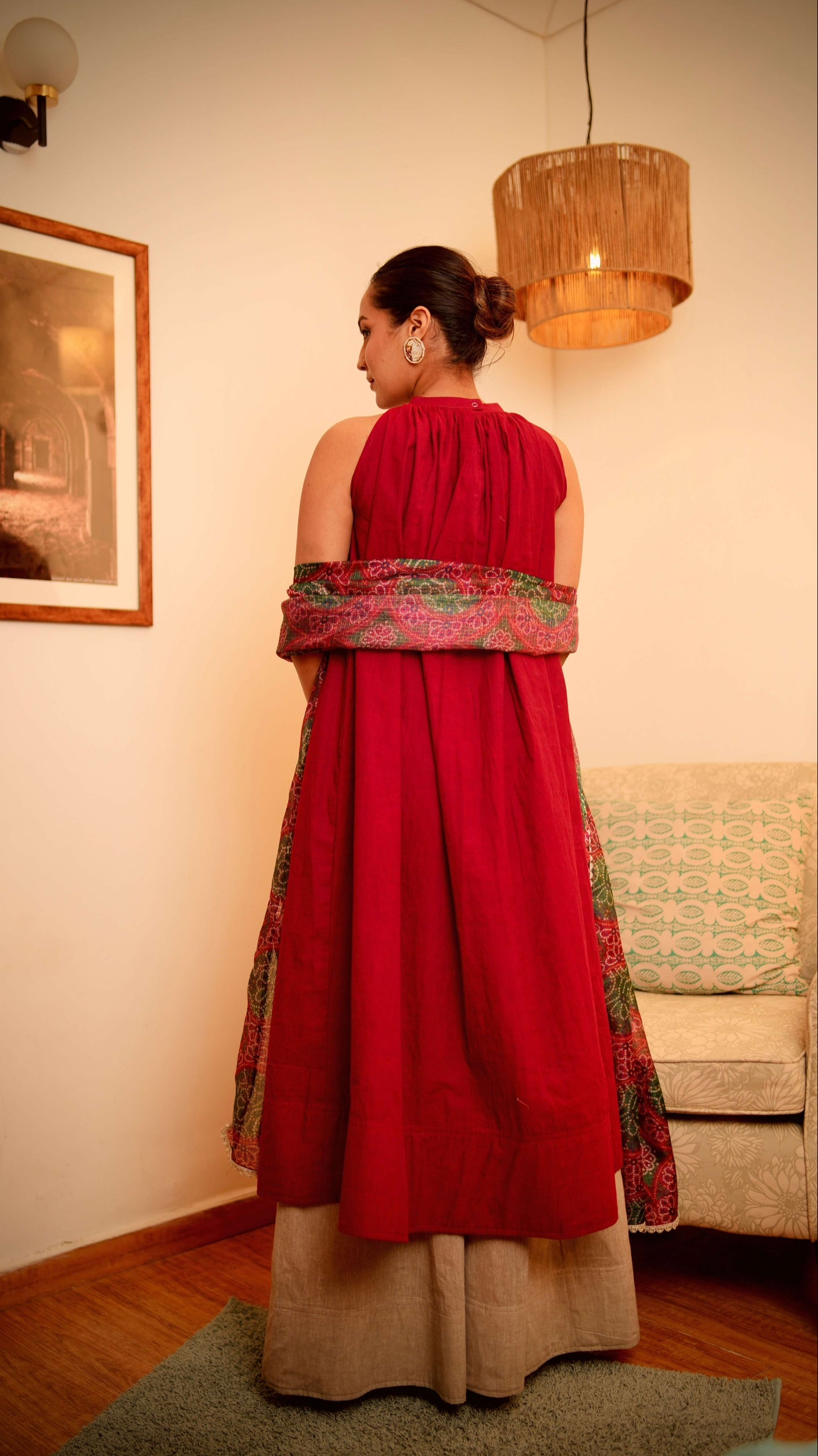 Maroon Kurta set